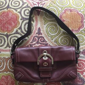 Coach bag. Cranberry color.